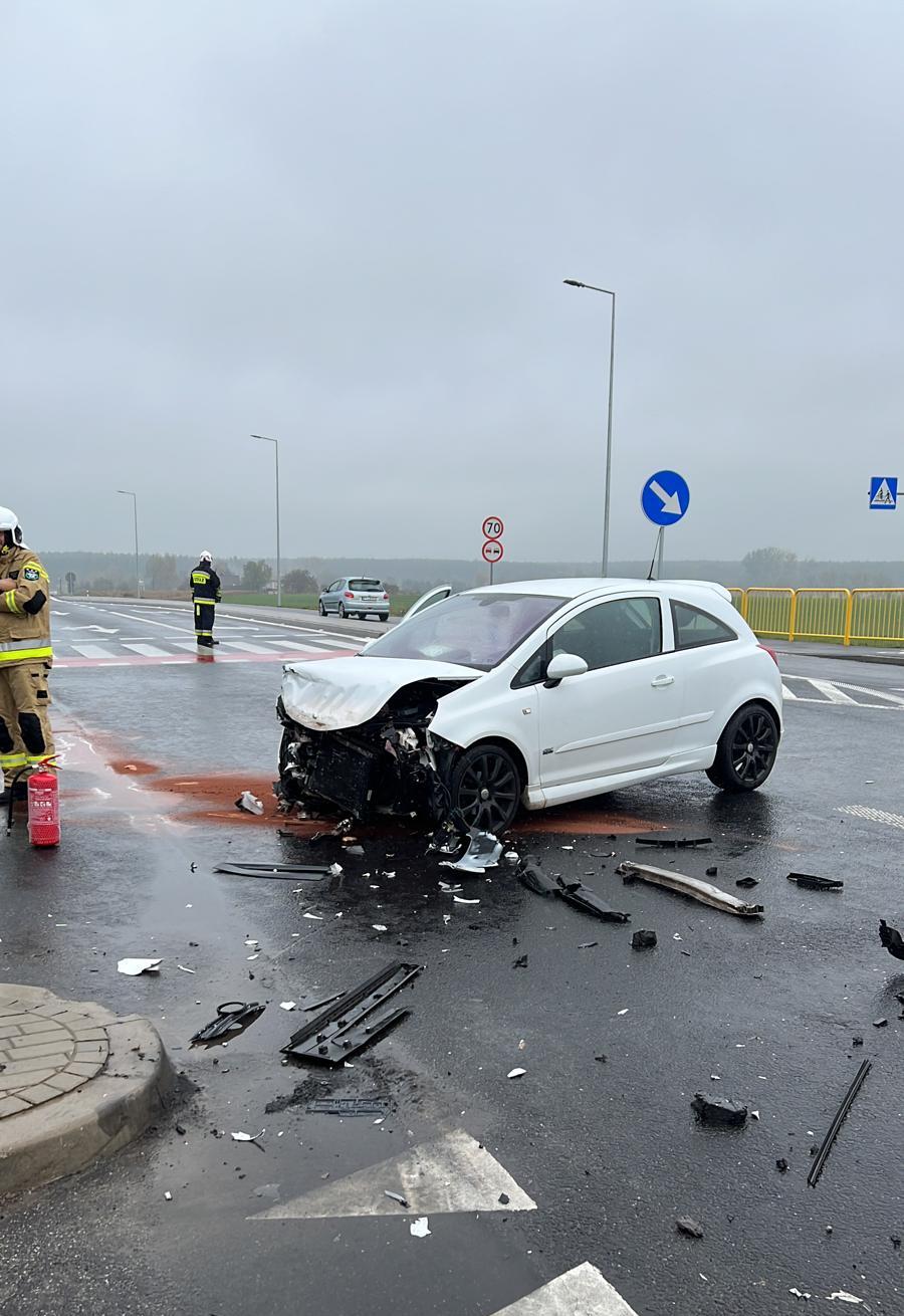 Kolizja Drogowa Na Obwodnicy Wronek OSP Amica